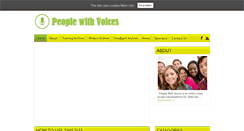 Desktop Screenshot of peoplewithvoices.com