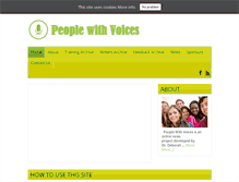 Tablet Screenshot of peoplewithvoices.com